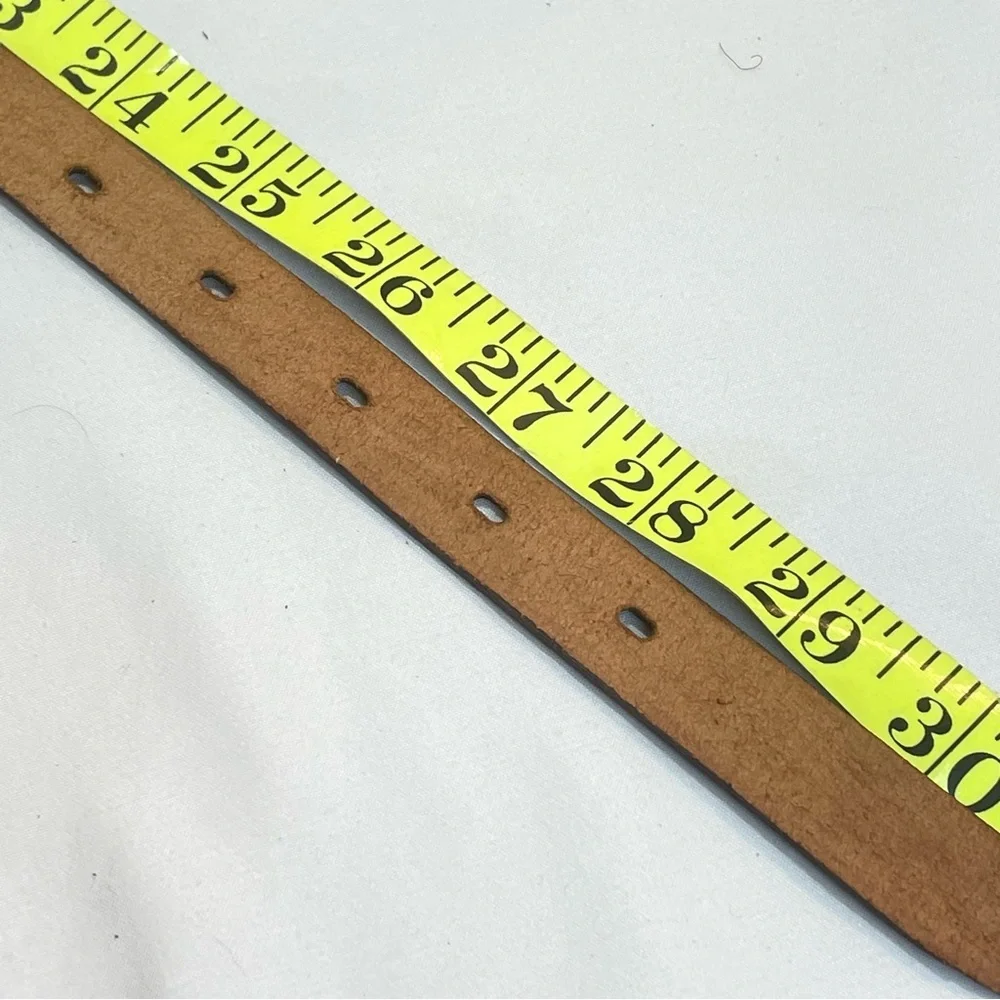 Child’s brown tribal beaded belt. Braided edge. Size 28. Pre-owned. Eagle. Arrow